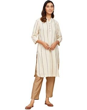 striped straight kurta