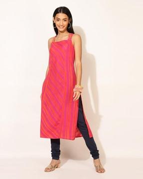 striped straight kurta