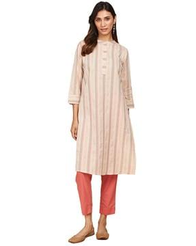 striped straight kurta