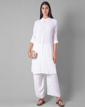 striped straight kurta