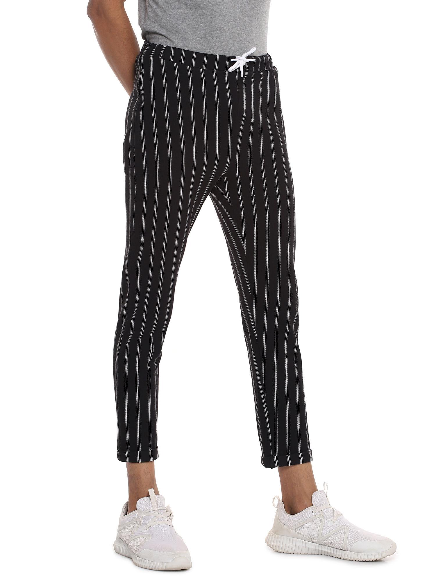 striped stylish casual & evening track pant