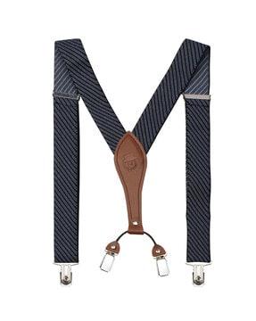 striped suspender belt with adjustable straps
