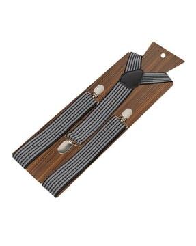 striped suspender belt
