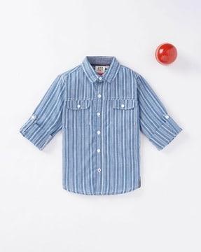 striped sustainable organic cotton shirt