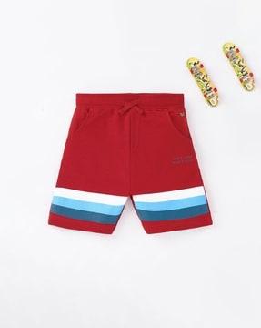 striped sustainable organic cotton shorts