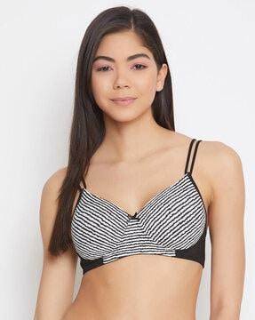 striped t-shirt bra