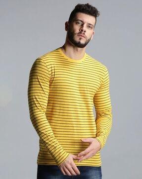 striped t-shirt with full sleeves