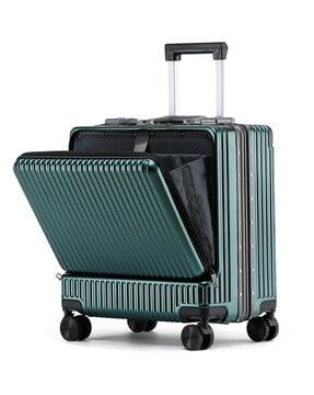 striped trolley bag with tsa lock