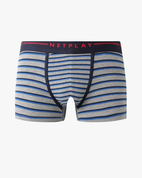 striped trunks with elasticated waist