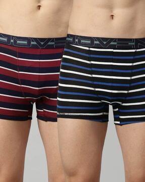 striped trunks with elasticated waist