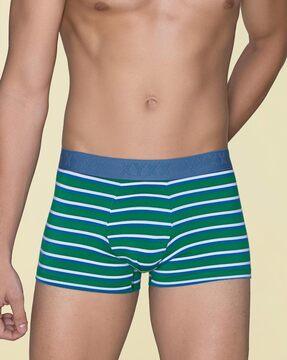 striped trunks with elasticated waist