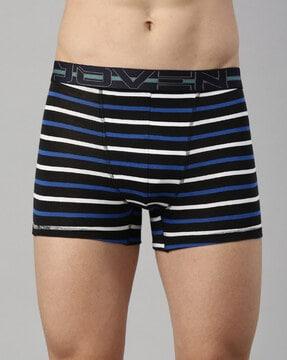 striped trunks with elasticated waist