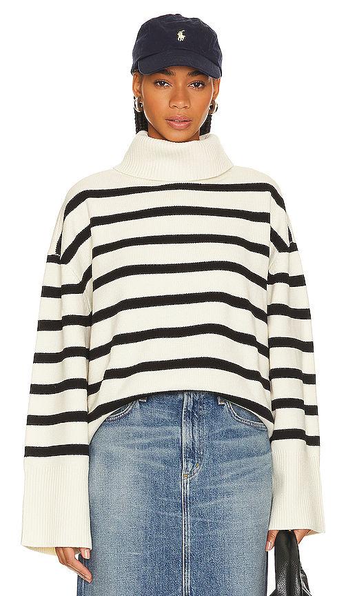 striped turtle neck