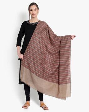 striped woolen shawl