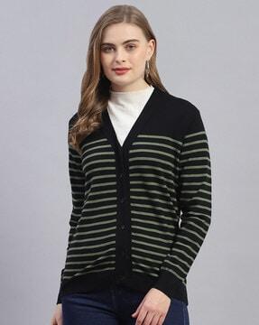 stripes cardigan