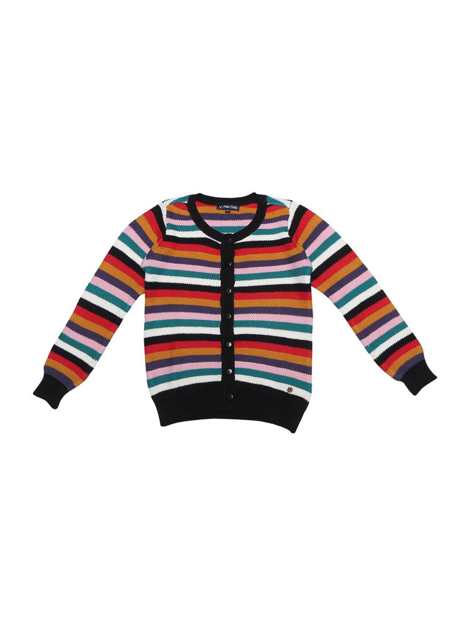 stripes multicoloured cardigan