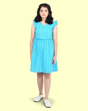 stripes a-line dress