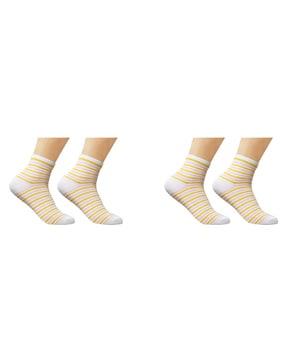stripes ankle-length socks
