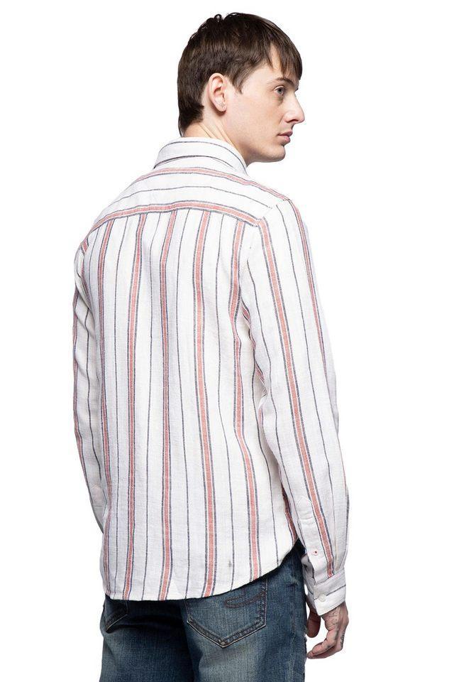 stripes cotton regular fit mens casual shirt