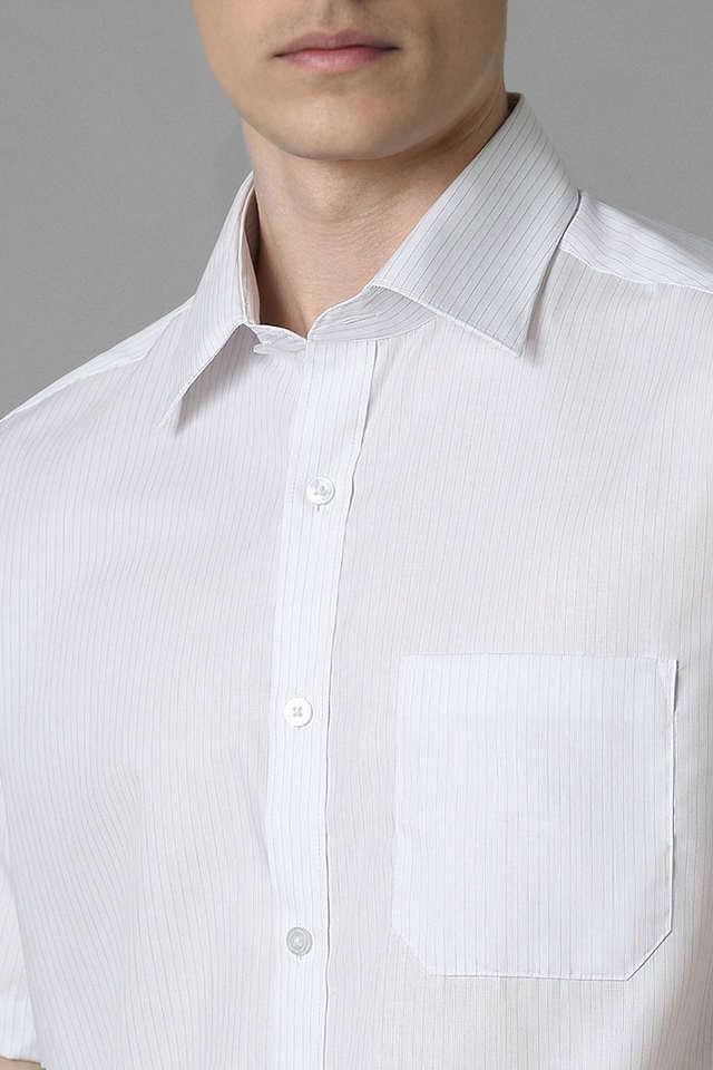 stripes cotton regular fit mens formal shirt