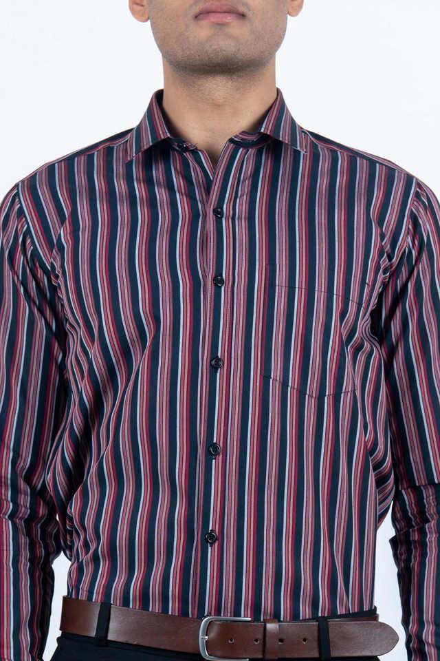 stripes cotton relaxed fit mens casual shirt