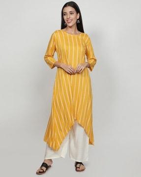 stripes flared kurta