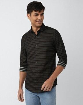 stripes full-length shirts