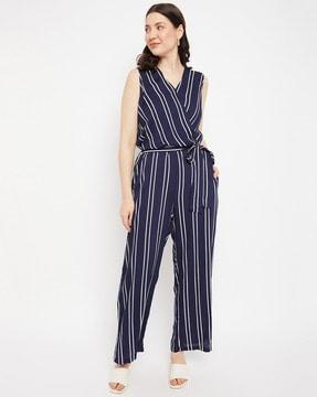 stripes jumpsuit