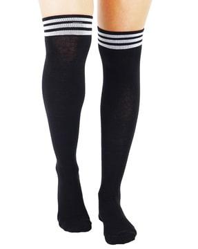 stripes knee- high socks