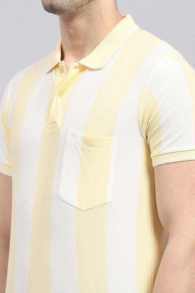 stripes knitted polo mens t-shirt