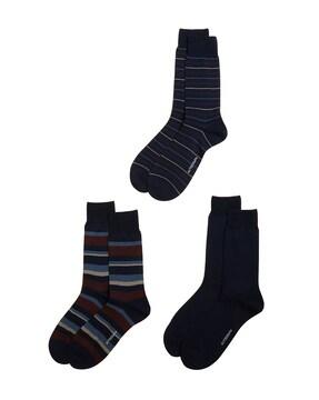 stripes mid-calf length socks