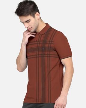 stripes regular-fit polo t-shirt