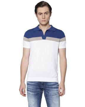 stripes regular fit polo t-shirt