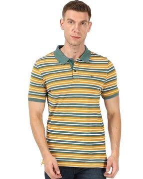 stripes regular fit polo t-shirt