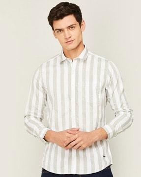 stripes regular fit shirt
