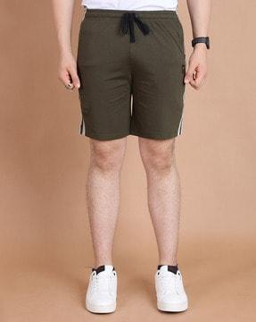 stripes regular fit shorts