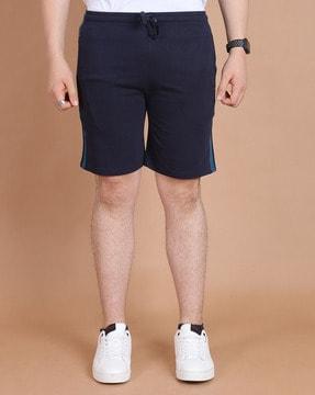 stripes regular fit shorts