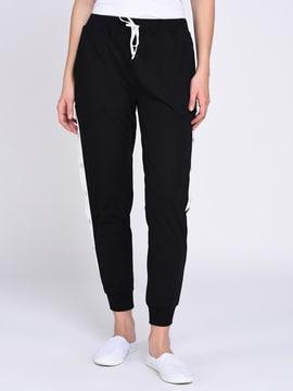 stripes relaxed fit trousers