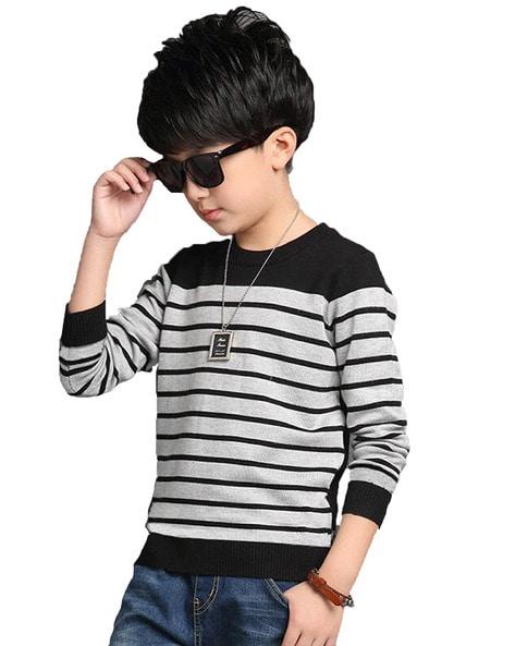 stripes round neck t-shirt