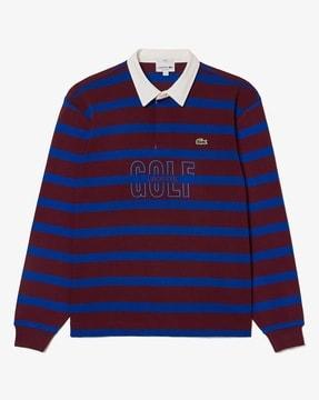 stripes rugby polo t-shirt