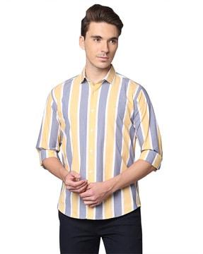 stripes slim fit shirt