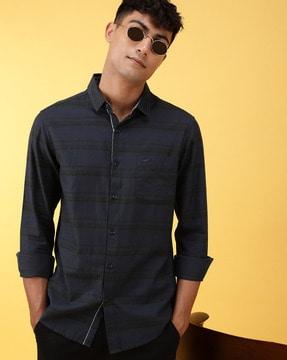 stripes slim fit shirt