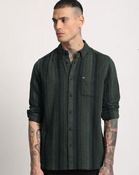 stripes slim fit shirt