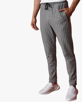 stripes straight track pants 