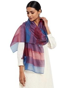 stripes woven stole