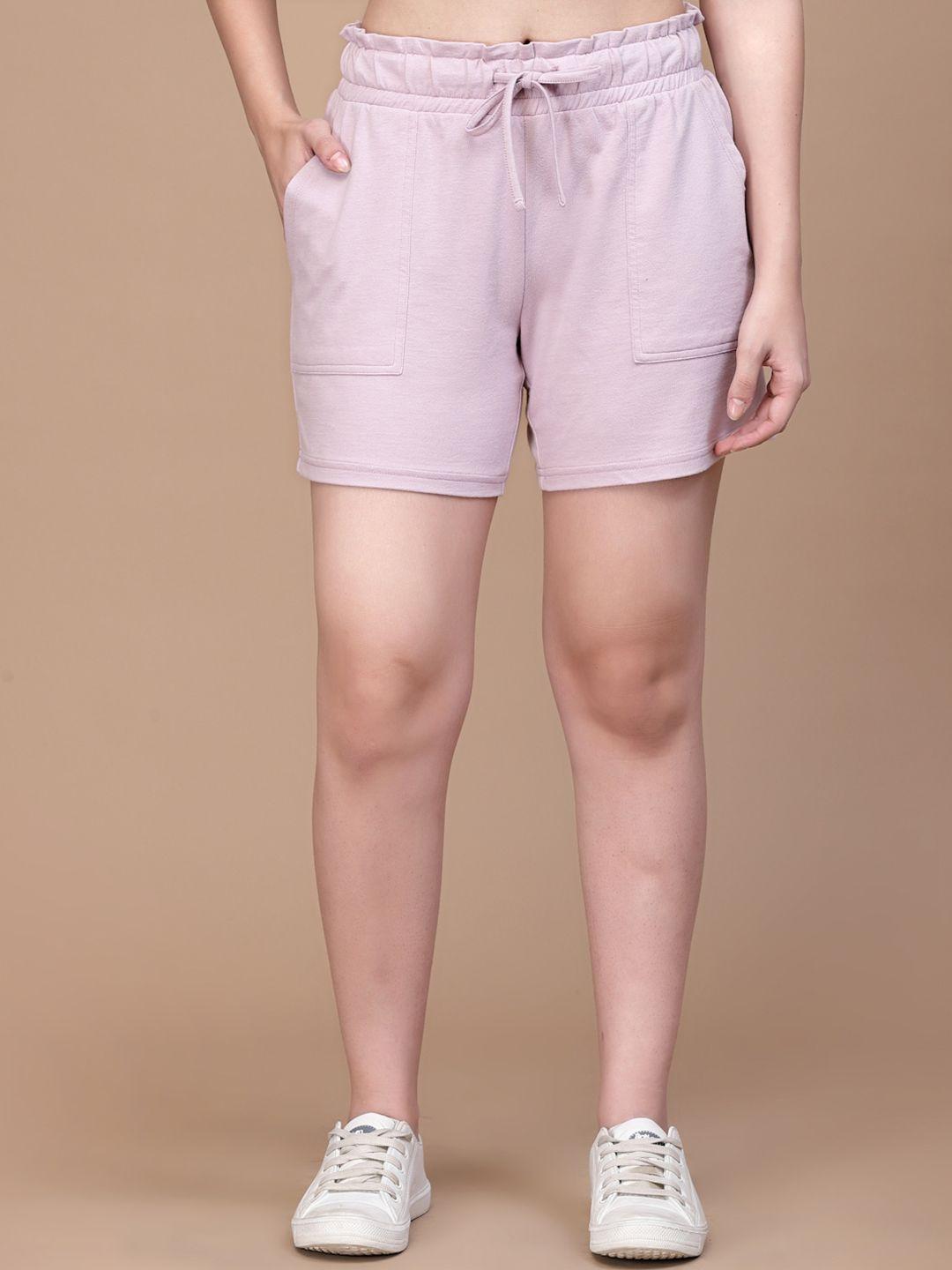 strong-and-brave-women-mid-rise-cotton-sports-shorts
