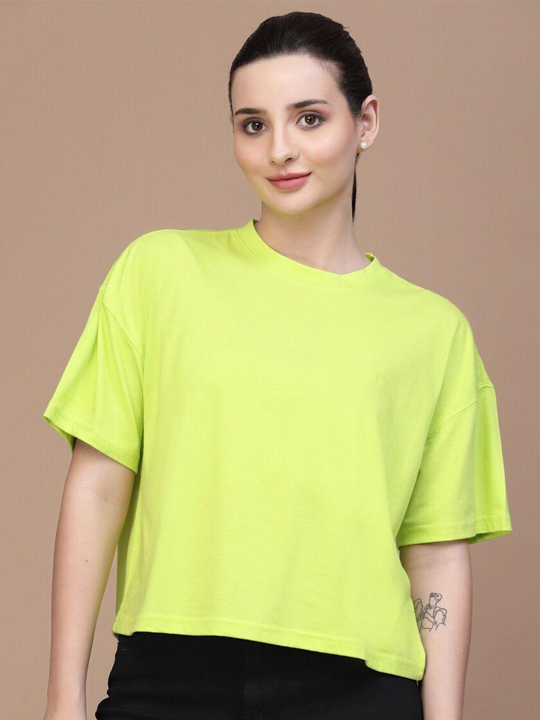 strong and brave drop-shoulder sleeves raw cotton boxy t-shirt
