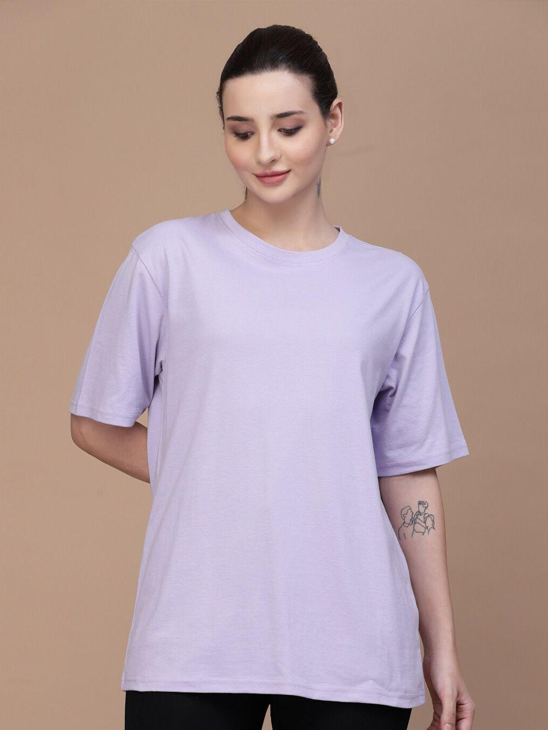 strong and brave round neck oversized cotton t-shirt