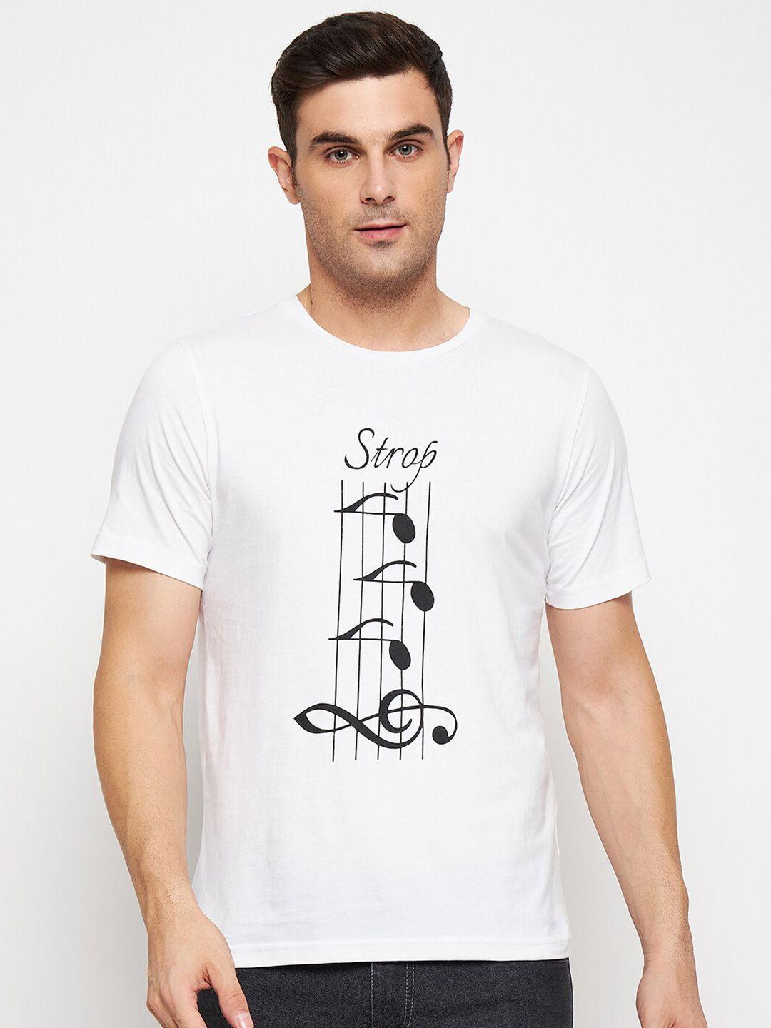 strop graphic printed cotton t-shirt