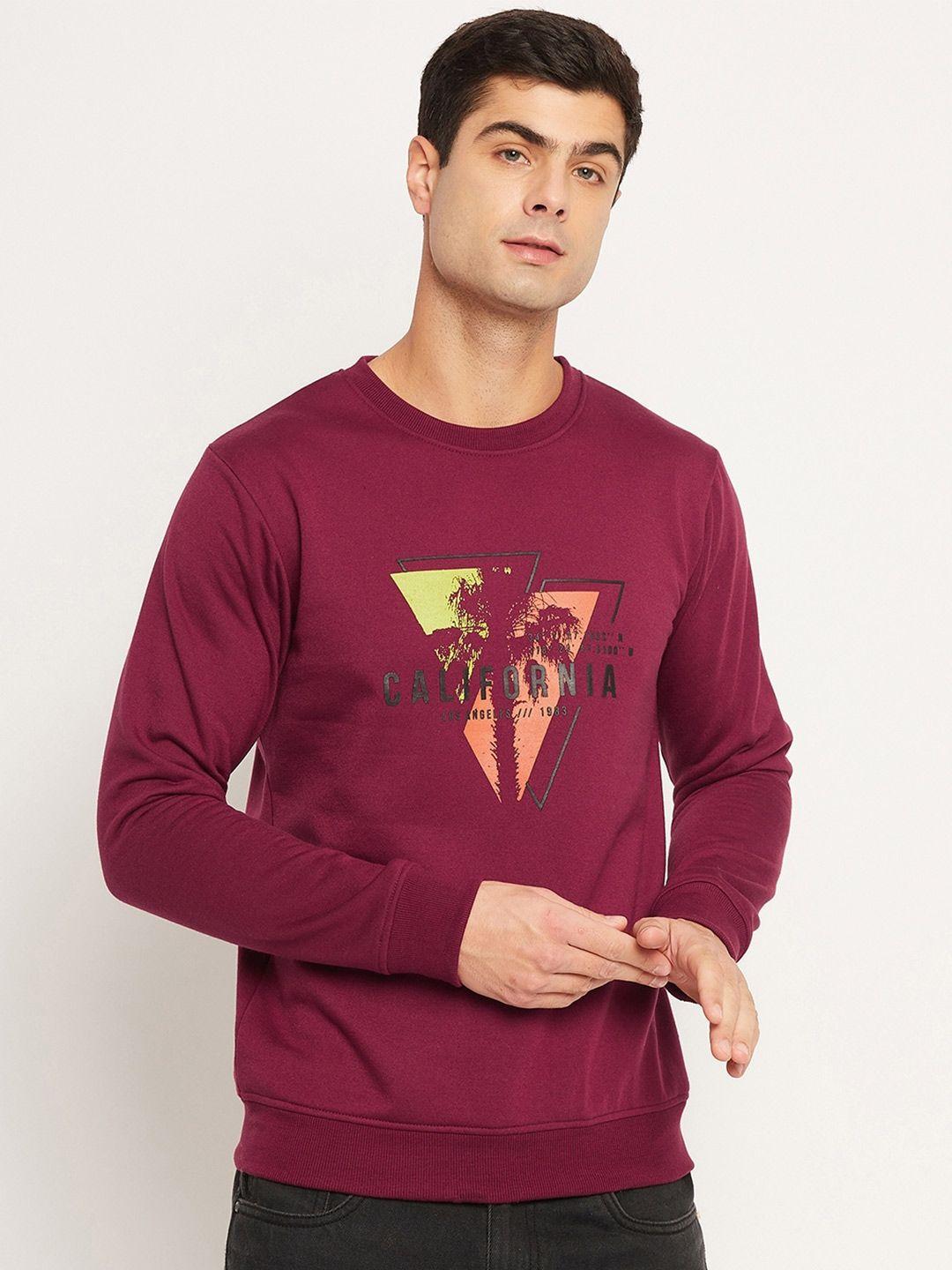 strop graphic printed fleece sweatshirt